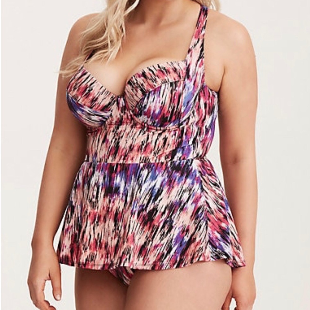 Torrid Peplum Mirage Bathing Suit